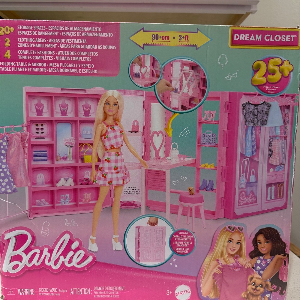 Barbie Barbie dream closet-Dream Closet Toy Playset with Clothes & Accessories,